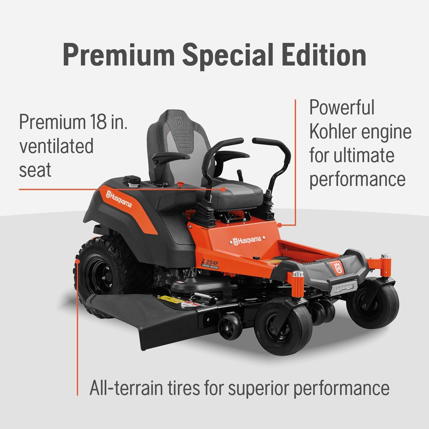Husqvarna Z254F 24HP 726cc Kawasaki Engine 54″ FAB Z-Turn Mower Premium Special Edition 967844903 - Image 13