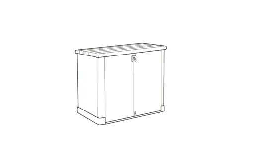 Store It Out Pro 1200L Storage Box - Graphite